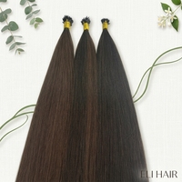 Extensiones de Cabello Humano con Punta de Anillo Nano Alineadas con la Cutícula, Cabello Remy Chino Pre-Adherido, Extensiones 100% Remy, Extensiones de Cabello Remy Natural