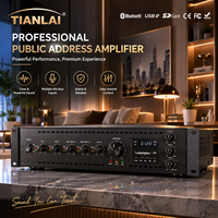 Penguat Daya Tegangan Konstan Enam Zona L-9500AT dengan Bluetooth USB FM SD untuk Sistem PA 500 W Kontrol Audio Independen Hub
