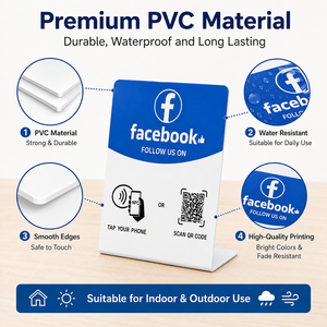 Support de table RFID pour affichage de menu, vente en gros, support d'affichage NFC pour table, panneau indicatif avec lecture de code QR - Product Image 1
