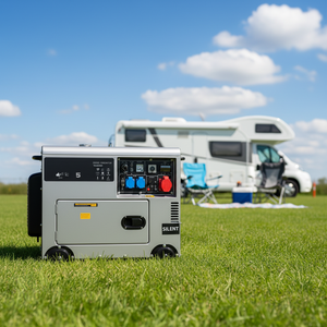 Groupe électrogène diesel silencieux portable YHS 5 kW avec démarrage automatique, démarrage <span class=keywords><strong>à</strong></span> distance, ATS, système de refroidissement par eau pour usage domestique et de secours, économe en carburant - Product Image 2