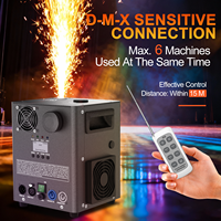 Machine à étincelles froides 800W, équipement de scène, machine à effets avec télécommande sans fil, contrôle DMX, équipement d'effets pour scène et mariage
