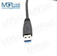 Harga grosir kabel Data OEM 5Gpbs USB3.0 ke Micro USB Male ke Male untuk ponsel Hard Disk