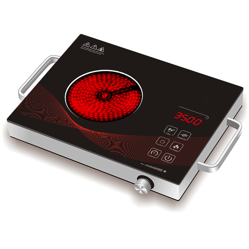 Household 2200W Fogão Elétrico Infravermelho Placas Queimador Digital Multifunções Fogão De Indução Hob Cooktop De Cerâmica De Vidro