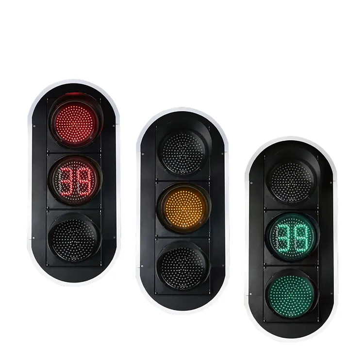 LED red green yellow traffic signal light 300MM can be customized in full screen arrow or combination form