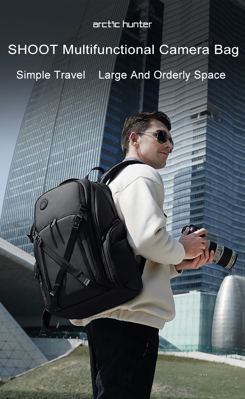 ARCTIC HUNTER Camera Backpack Smart Secure Travel Gear