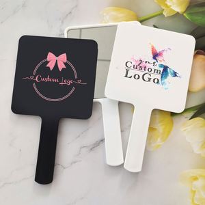 Wholesale OEM Handle Hand Plastic Pocket Mirror Handheld Vanity Makeup Mirrors Cosmetic Compact Mirrors - Product Image 3