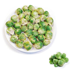 Venta al por mayor de brotes de Bruselas liofilizados, producto saludable, materia prima - Product Image 1