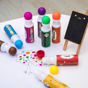 8 marqueurs à points lavables en plastique, pour enfants et tout-petits, fournitures artistiques, stylos de couleur pour le <span class=keywords><strong>dessin</strong></span> - Product Image 4