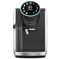 Machines à café automatiques italiennes à écran rond intelligent avec 19 bars de pression pour café DIY