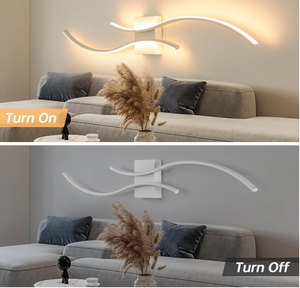Aplique de pared moderno de nuevo diseño, luz de pared Led de tira larga, lámpara de pared interior de diseño de onda de 39 pulgadas para luz de baño de sala de estar - Product Image 5