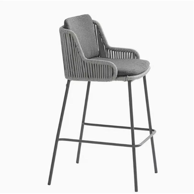 Tabouret de bar style C (rotin)