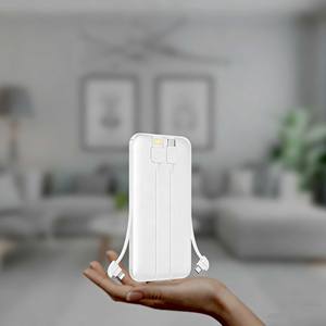 Cargador Portátil Inalámbrico RECCI RPB-N28 de 10000 mAh con Cables Integrados y Pantalla Digital - Product Image 3