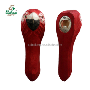 Ouvre-bouteille de bière en forme d'animal en bois sculpté pour l'artisanat du bois Boîtes en bois Signes muraux Grands souvenirs - Product Image 2