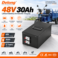 Batterie lithium-ion 48V 30Ah pour moto électrique, scooter électrique, vélo électrique, véhicule à deux roues, batterie rechargeable avec BMS