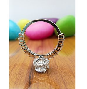Anillo de Compromiso y Boda de Oro Sólido de 14K con Diamante Solitario VVS de 1 Quilate, Corte Brillante, Cultivado en Laboratorio, Certificado por IGI, para Mujer - Product Image 5