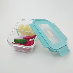 Fuente de la fábrica bebé de la casa de <span class=keywords><strong>comida</strong></span> de microondas de rectángulo de vidrio hermético contenedor de alimentos con tapa - Product Image 6