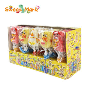 A forma di animale duro Candy lecca-lecca fruttato di <span class=keywords><strong>zucchero</strong></span> aromatizzato confezionato in scatola - Product Image 3