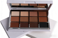 Palette de fards à paupières mignonne de 12 couleurs avec des reflets brillants et mats, couleurs arc-en-ciel bonbon, palette de maquillage pour les yeux, marque privée