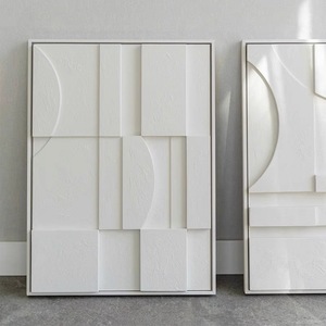 Decorazione per la Casa Sculture da Parete 3D Quadro Fatto a Mano in <span class=keywords><strong>Legno</strong></span> Intagliato Pittura Murale Arte Moderna a Rilievo Quadro in Arenaria - Product Image 6