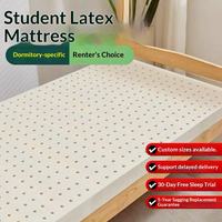 Matelas hybride pour dortoirs scolaires et lits superposés, fin, naturel, avec surmatelas en latex naturel et housse en polyester, 5 cm, mobilier de maison