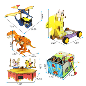 Tốt nhất người bán trẻ em câu đố giáo dục đồ chơi bằng gỗ kỹ thuật Đồ chơi Montessori DIY khoa học Kit - Product Image 2