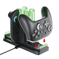 Base de Carga y Almacenamiento Switch 2 Joncon con Luz LED para Controles Nintendo Switch 1/2 Pro, Accesorios de Juego