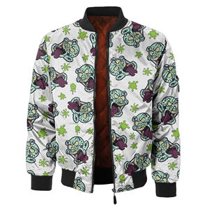 Chaqueta Casual Sublimada Personalizada, Chaqueta Bomber de Moda Invernal, Chaqueta Bomber de Cuero de Lujo para Hombre, Ropa Urbana de Diseñador - Product Image 6
