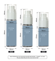 Mini Portable 25ml 30ml 40ml clair Fine brume soins de la peau Toner liquide visage huile vide en plastique cosmétique 30ml vaporisateur