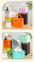 Bolsa Térmica Extra Grande para Compras, Resistente, Aislada, Reutilizable, con Cierre, Material Tejido Moderno, Logotipo Personalizado