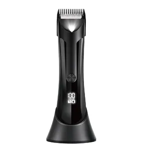 Recommend USB Recharge Dock Replaceable Ceramic Blade Electric Body Hair Trimmer For Men