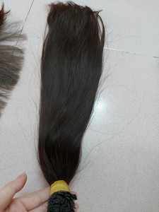 Vente en gros de extensions de cheveux humains à pointe plate en kératine pré-collée cuticule Remy alignée style droit extensions de cheveux humains alignés - Product Image 4