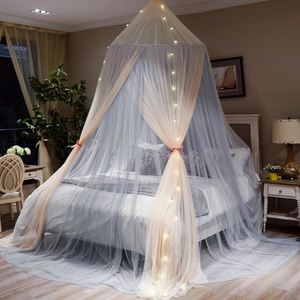Moustiquaire ronde en dentelle de rêve pour enfants, taille complète, rideau de lit élégant en fil - Product Image 4