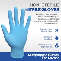 XINGYU Guantes Desechables de Nitrilo Azul sin Polvo Guantes de Examen Muestra de Guantes Desechables de Nitrilo sin Polvo