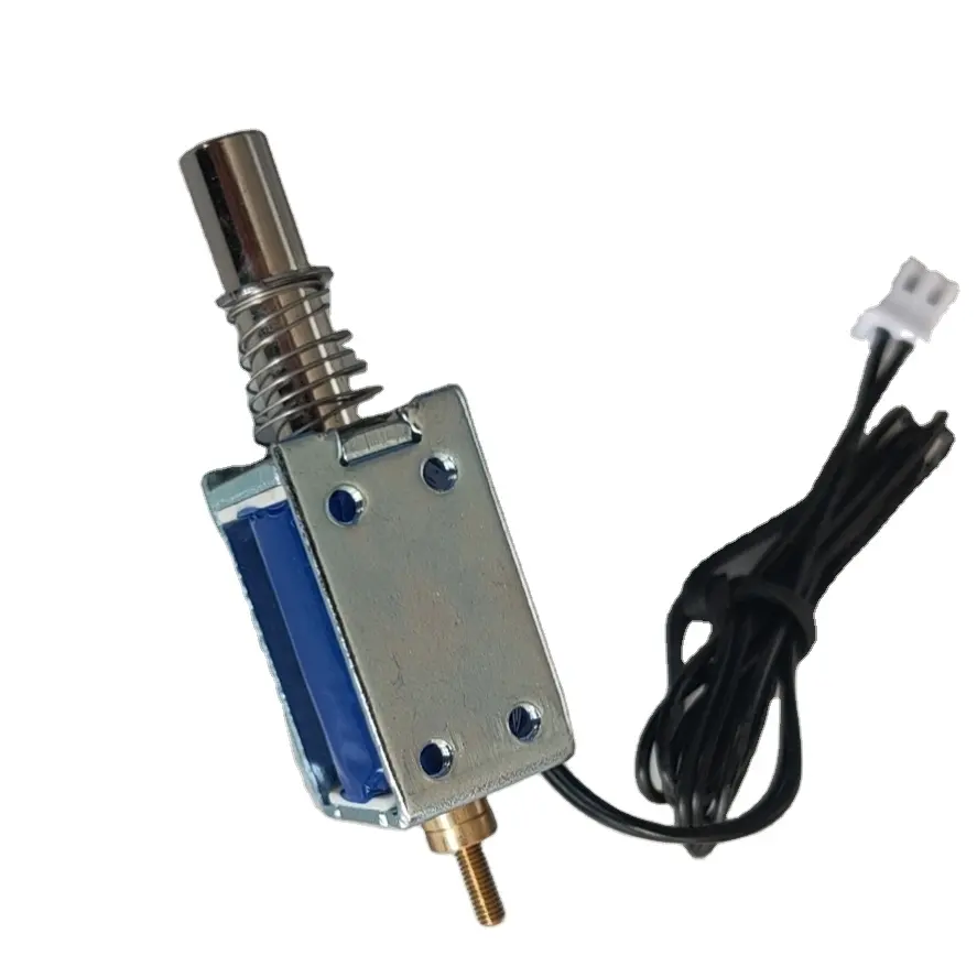 DC open frame push pull electromagnet 12V 24V long stroke low electric consumption solenoids for locks controling systems
