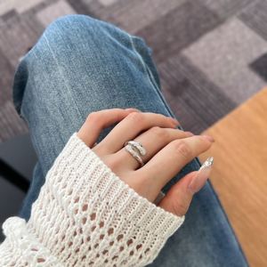 Dylam Statement Trendy Design Fashion Jewelry 925 Sterling <b>Silver</b> Eternity Band 5A Zirconia Snake Shape Open <b>Adjustable</b> <b>Rings</b> - Product Image 2