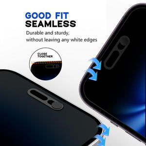 Protection d'écran de confidentialité anti-espion et anti-rayures 9H à 28 degrés, personnalisée en usine, pour iPhone 15 16 17 Pro Max Plus - Product Image 3