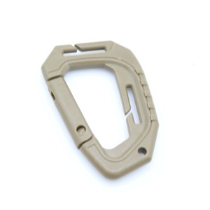 Mousqueton tactique Offre Spéciale porte-clés en plastique polymère dur mousquetons escalade D anneaux léger ressort Snap Gear Clip - Product Image 3