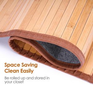Tappetino di bambù, <span class=keywords><strong>tappeto</strong></span> di bambù pieghevole, <span class=keywords><strong>tappeto</strong></span> da pavimento per interni esterni cucina e camera da letto - Product Image 2