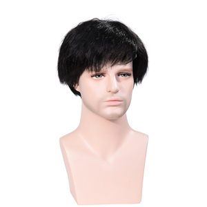 Parrucche Sintetiche Nere Soffici e Voluminose per <span class=keywords><strong>Uomo</strong></span>, Vendita all'Ingrosso dalla Fabbrica Aishili - Product Image 2