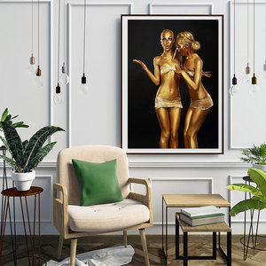 <strong>Nude</strong> Gold Woman Painting Canvas Prints Sexy Cuadros <strong>Posters</strong> <strong>Nude</strong> Woman Painting Painting - Product Image 5