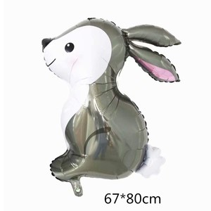 Animali della giungla 3D coniglio riccio scoiattolo palloncini di <span class=keywords><strong>compleanno</strong></span> decorazioni festa felice - Product Image 6