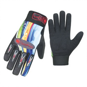 Gants de mécanicien en cuir de qualité supérieure conduite de jardin travaux mécaniques gants de protection de sécurité noir - Product Image 1