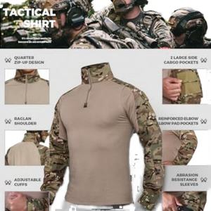 Camiseta de Entrenamiento de Combate Unisex con Camuflaje, Uniforme Táctico Transpirable CP G2 en Material Spandex - Product Image 4