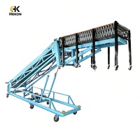 Convoyeur hydraulique réglable HEKON pour entrepôt, chariot élévateur, machine de chargement de conteneurs, déchargement, convoyeur à bande mobile
