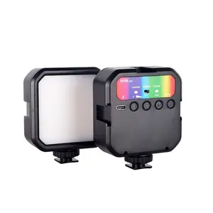 led ışık paneli vlog Suppliers-LED Video işığı kamera ışık Mini Vlog dolgu ışığı 2000mAh Panel lambası fotoğraf sıcak satış canlı akış için