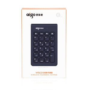 Aigo W963 <b>Wireless</b> Numeric Keypad 2.4Ghz <b>Mini</b> <b>Keyboard</b> Membrane Plastic For Office And Home Use - Product Image 2