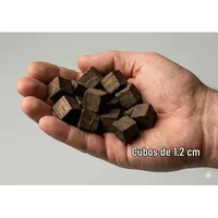 The Barrel House Model LCDB Copeaux de chêne américain 1kg Torréfaction foncée Réutilisables Écologiques Outils de bar MX pour fumer les cocktails