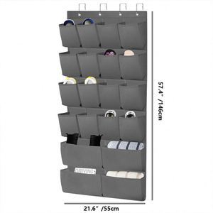 <b>Wall</b> Mounted Over the Door Hanging Shoe Organizer, Hanging Shoe Organizer, Behind Door Hanging Storage Organizer with 20 Pockets - Product Image 6