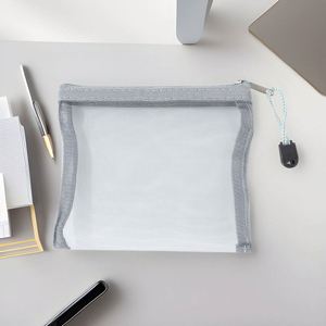 Mini Morandi - Bolsa de Almacenamiento Transparente de Malla con Cierre de Cremallera para Documentos, Material Escolar, Cosméticos, Monedero B8 - Product Image 3