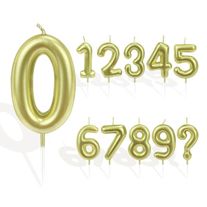 Bougies d'<span class=keywords><strong>anniversaire</strong></span> numérotées pour la décoration de la maison, très vendues, pour les fêtes, en gros, bougies d'<span class=keywords><strong>anniversaire</strong></span> métalliques à dégradé de couleurs - Product Image 1